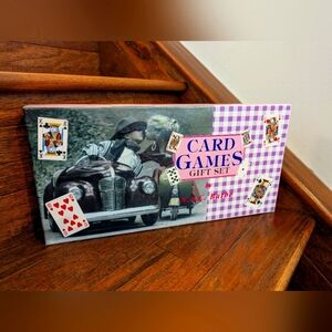 Vintage Card Games Gift Set  Includes Games Book & Playing Cards NIB
